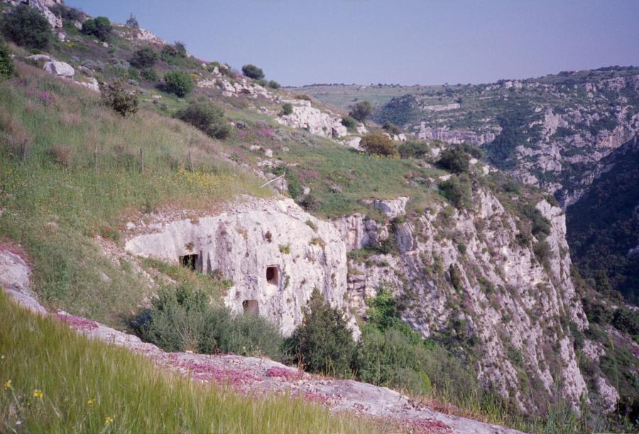Nekropole Pantalica, Ferla, Sizilien, Italien 1994