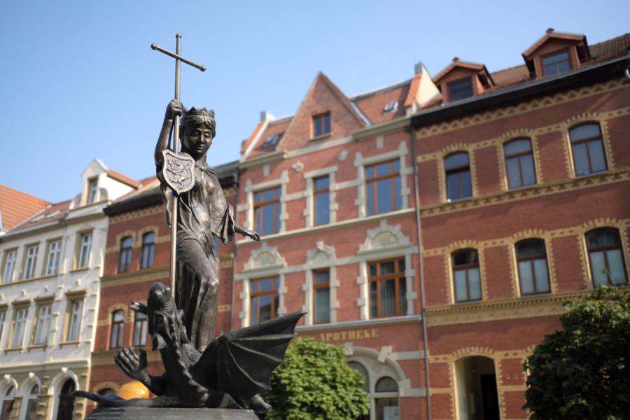 Marktbrunnen 'Heilige Margareta' in Kahla