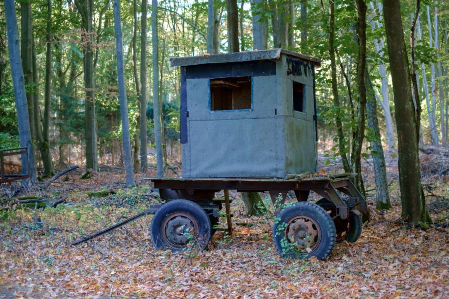 Fahrbarer Ansitzwagen im Fläming