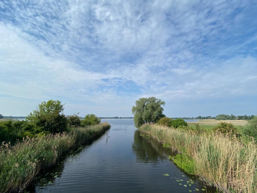 Kanal bei Wassersuppe am Hohennauener See