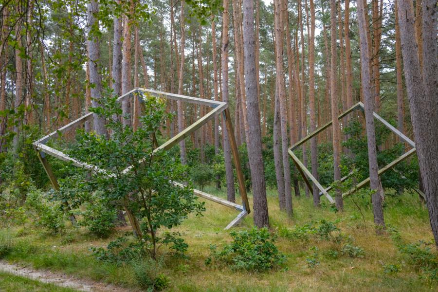 Kunstinstallation auf dem Kunstwanderweg von Belzig nach Wiesenburg