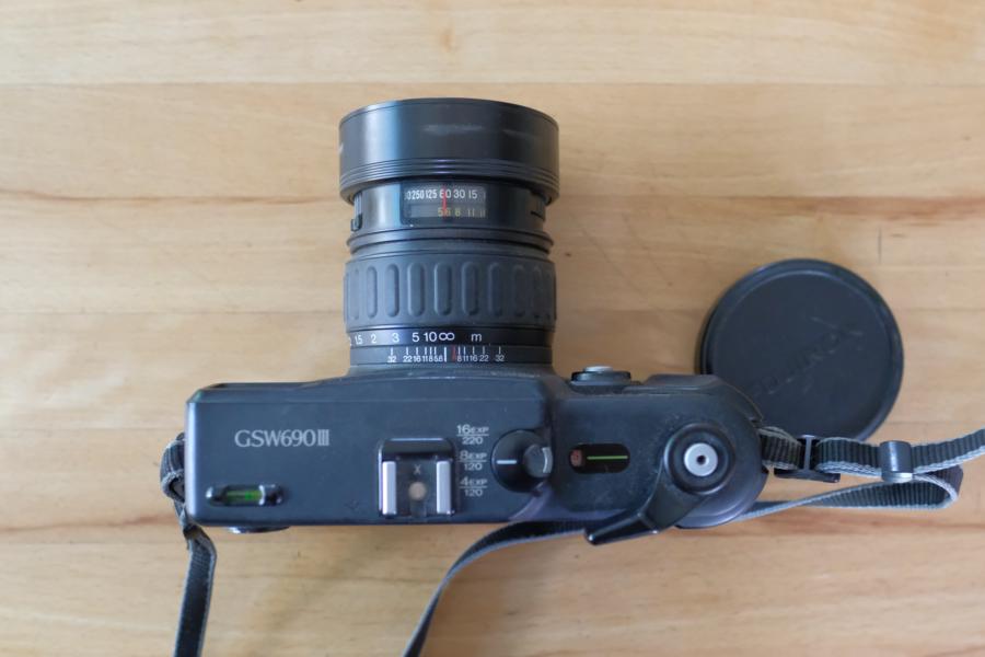 Fuji GSW 690iii, Ansicht von oben