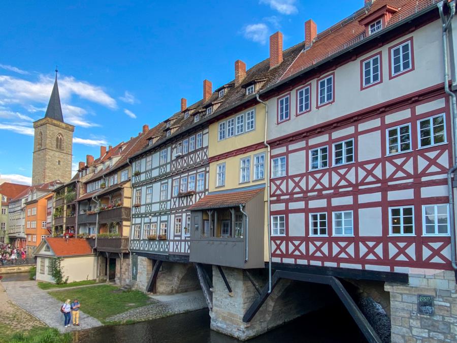 Die Krämerbrücke in Erfurt