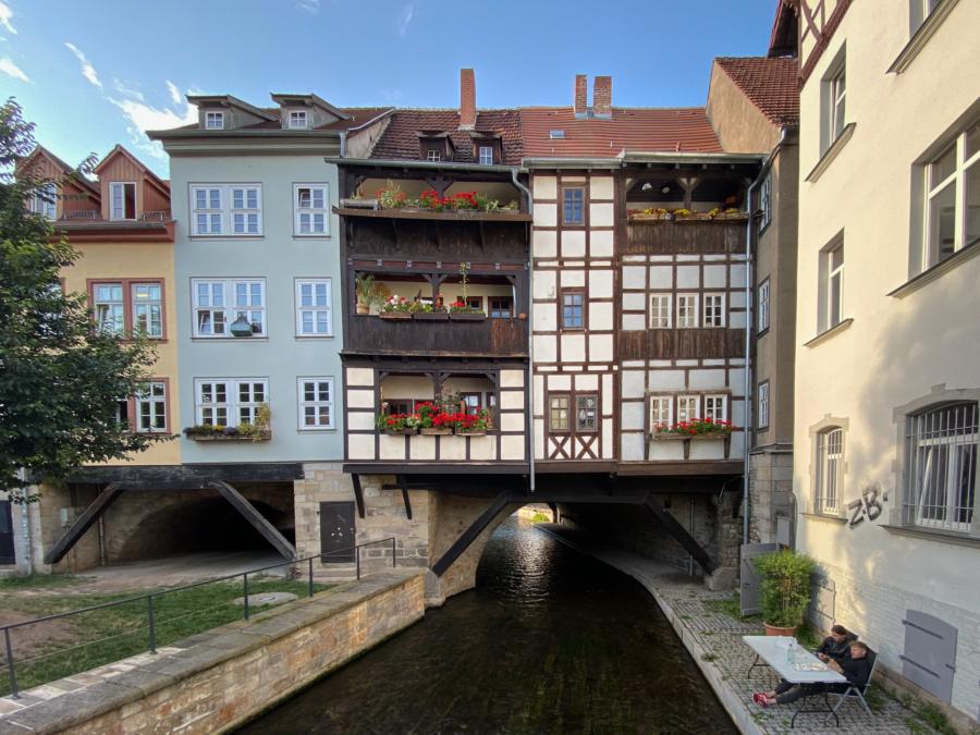 Die Krämerbrücke in Erfurt