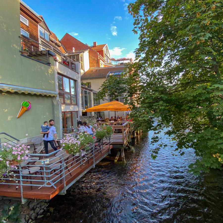 Wasserterassen über der Gera