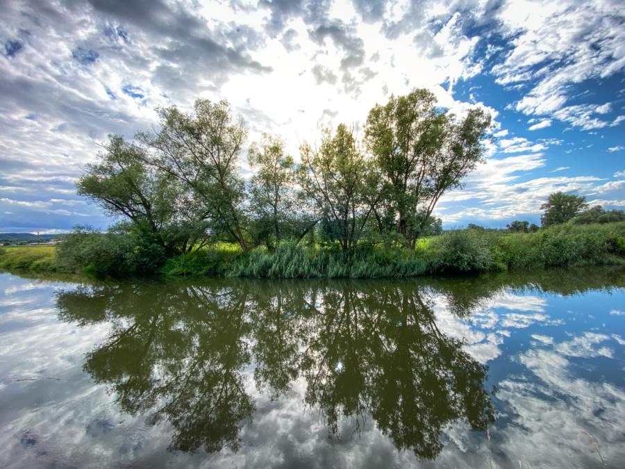 Die Unstrut hinter Laucha