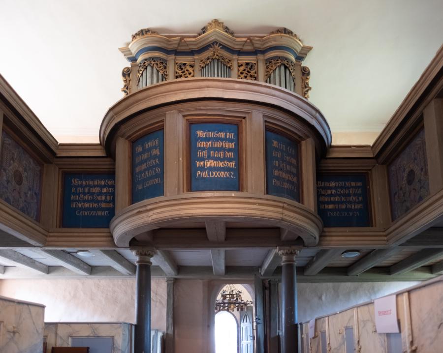 Detailansicht Empore, Kirche Bötzow