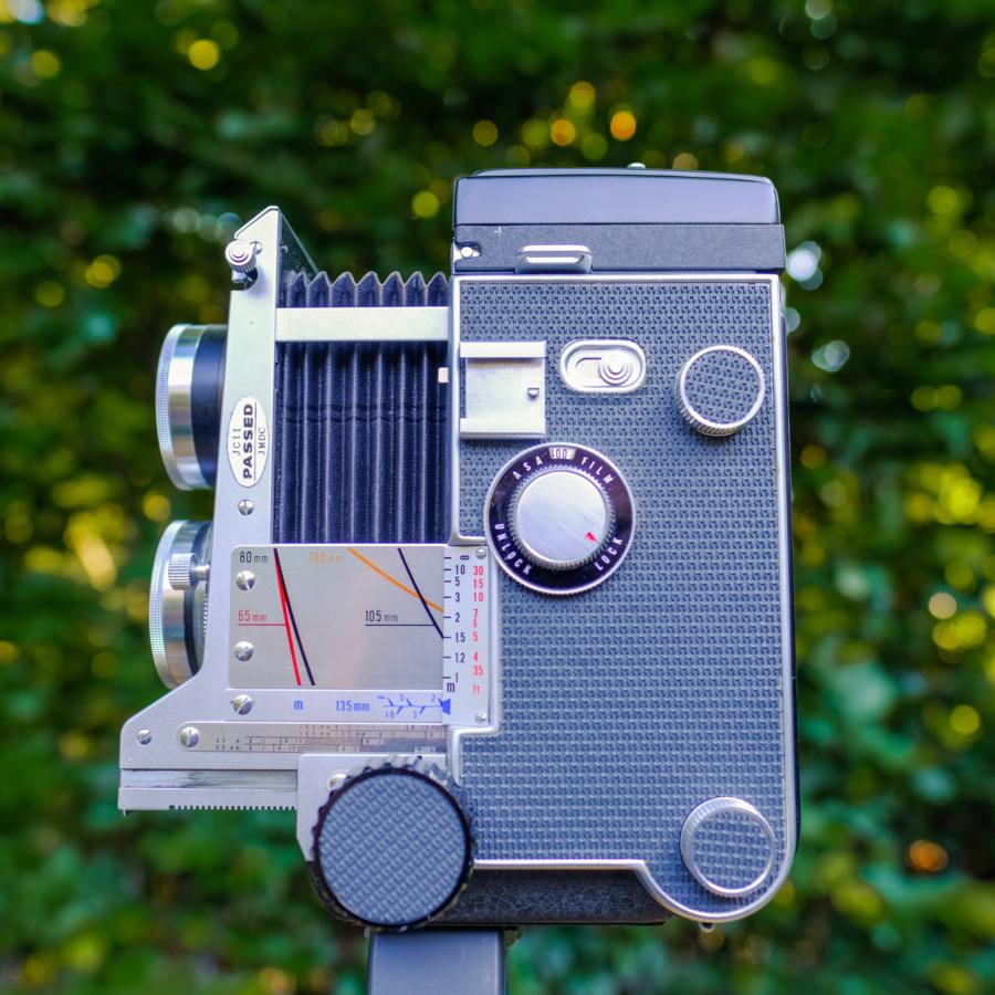 Die Entfernungsanzeige an der Mamiya C3