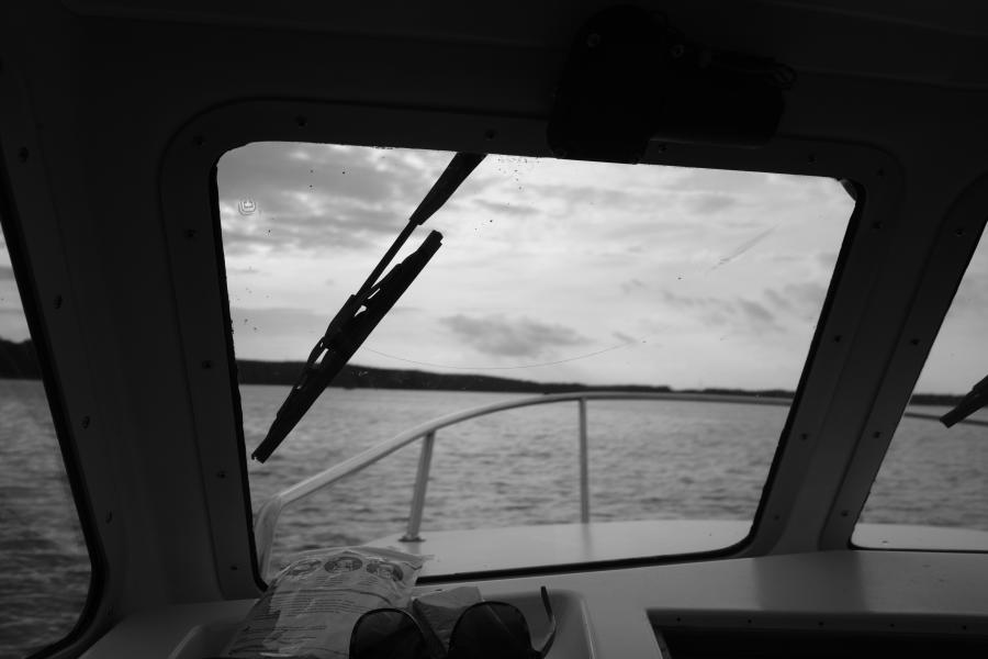 Blick aus dem Boot