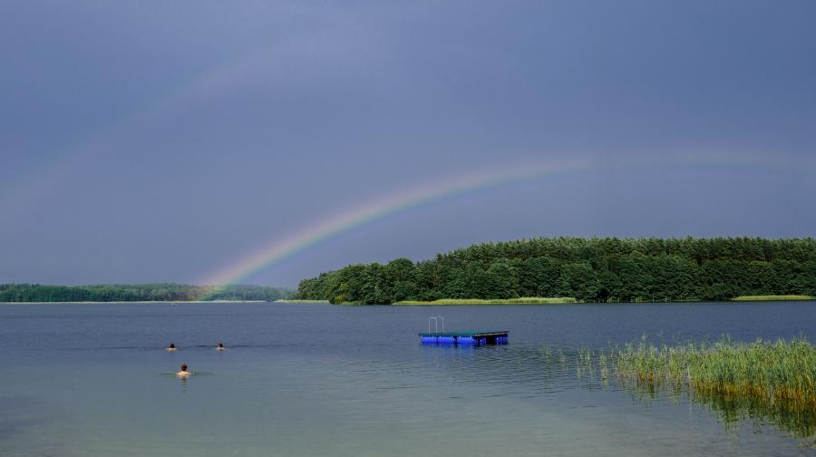 Regenbogen am Dranser See