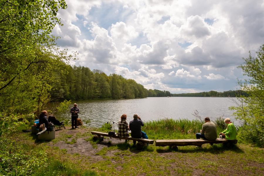 Kleine Badestelle am Klostersee