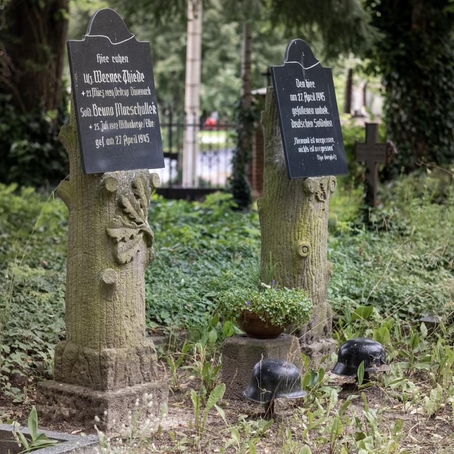 Soldatengrab auf dem Friedhof Berkholz - 