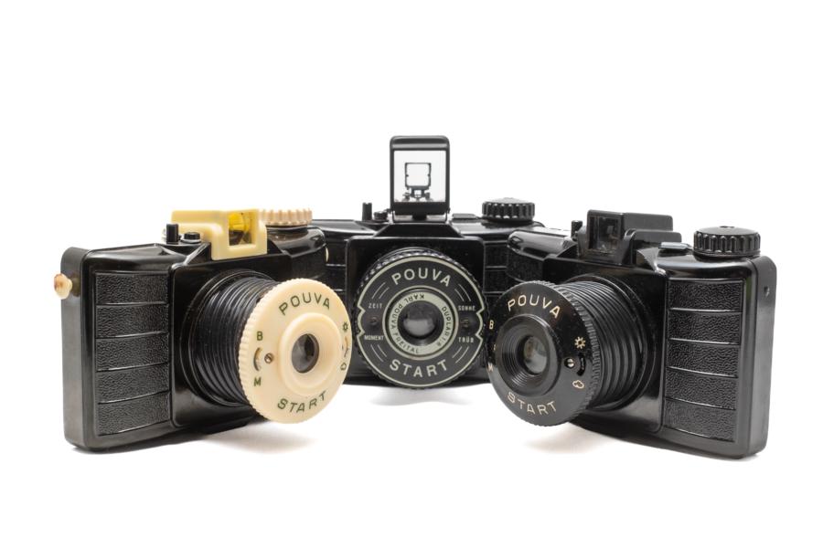 Pouva Start mit ausgefahrenem Objektiv