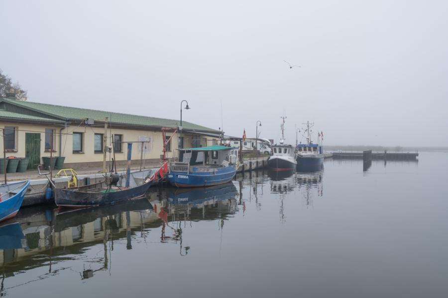 Der kleine Hafen von Altwarp