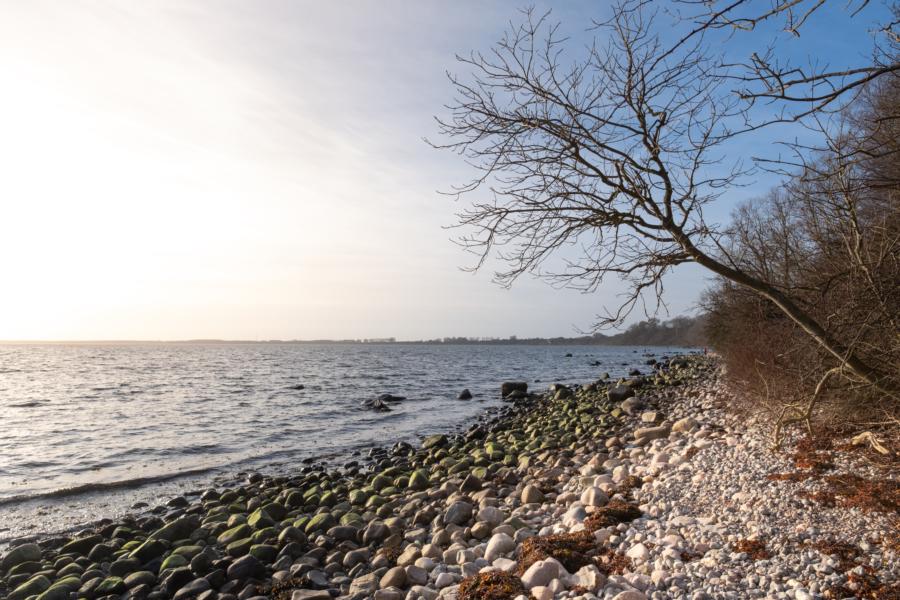 Steiniger Strand bei Goor