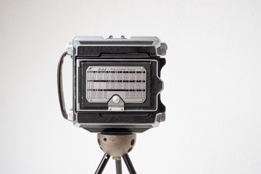 Linhof 6x9 Mattscheibenrückteil, zugefaltet