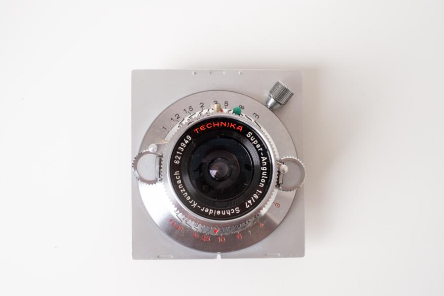 Schneider-Kreuznach 1:8 47mm mit Schneckengang / Helicoid