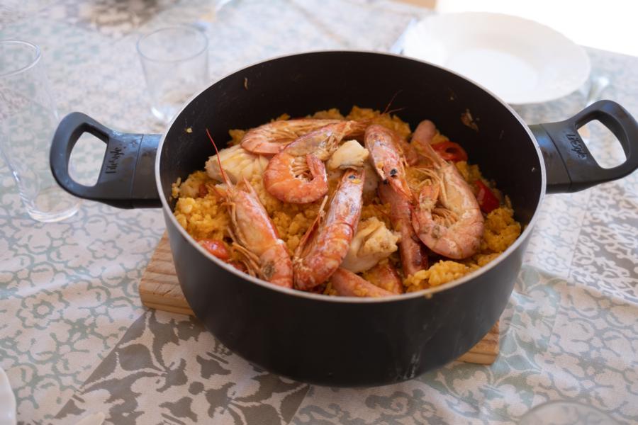 Paella Pescado ... nachher!