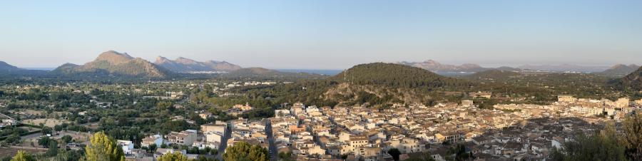 Panorama von der Wallfahrtskapelle El Calvari bei Pollença