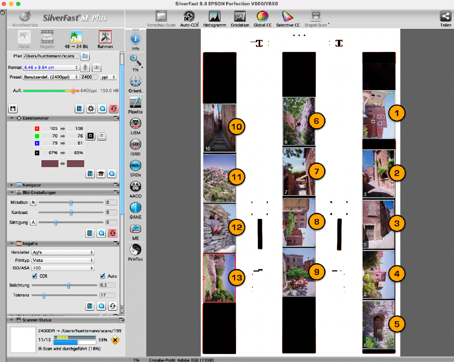 Scannen mit Epson V850 und Silverfast · detmans blog