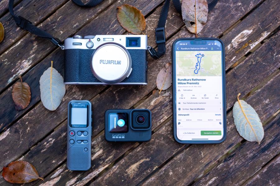 Tools zur Dokumentation: Kamera, Handy, Gopro, Diktiergerät