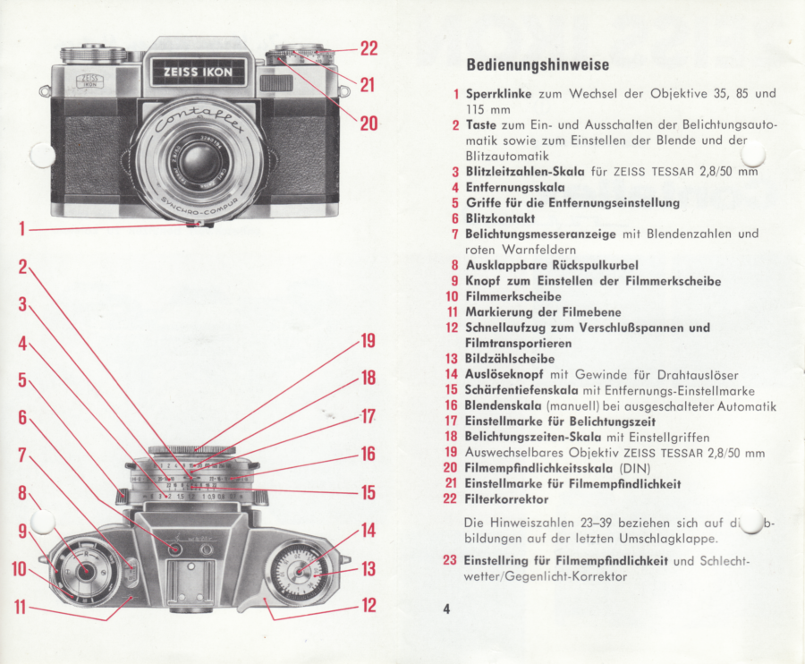 Bedienungsanleitung - Funktionen (1)