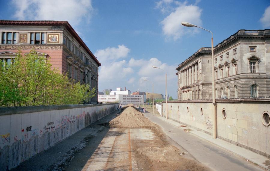 Ostberlin, Mauerstreifen Niederkirchnerstraße