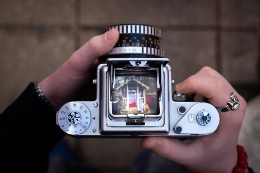 Handhabung der Pentacon Six