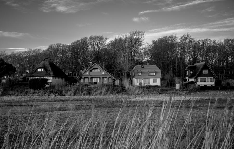 Häuserzeile in Kloster / Hiddensee