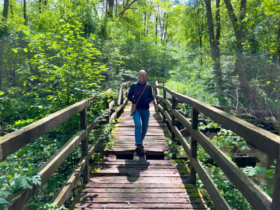 Sieht wackliger aus als sie ist - die Schafstallbrücke
