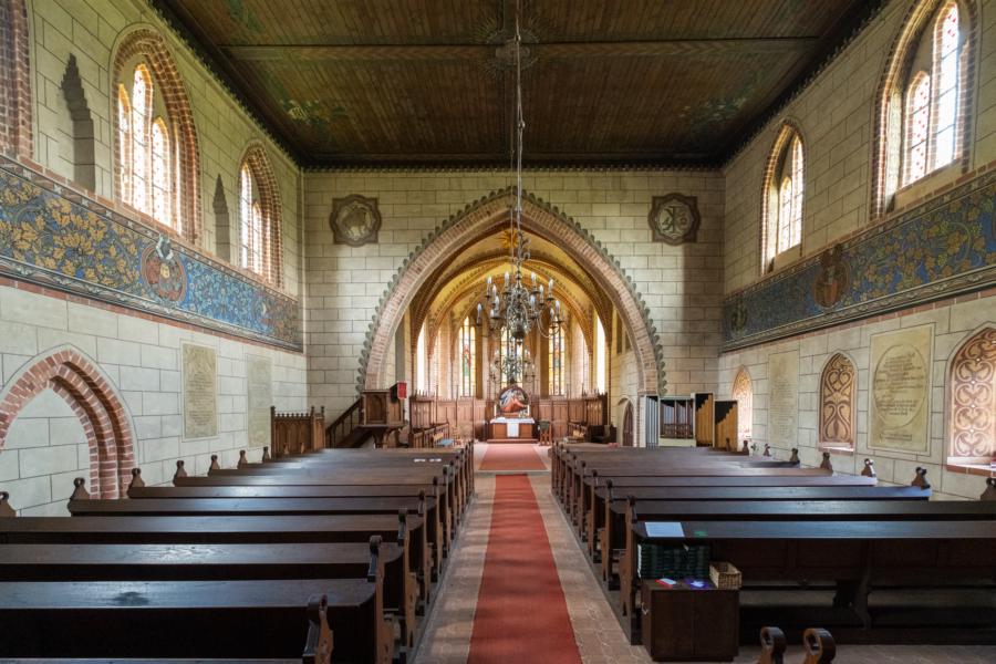 Innenansicht Klosterkirche Marienfließ in Stepenitz