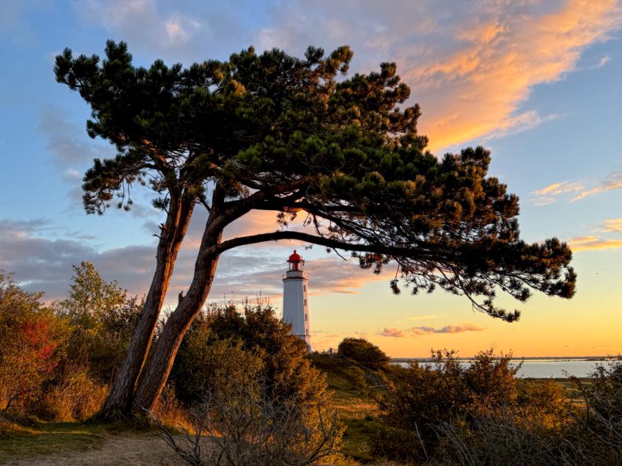 Kein Hiddenseeurlaub ohne Foto vom Dornbusch-Leuchtturm