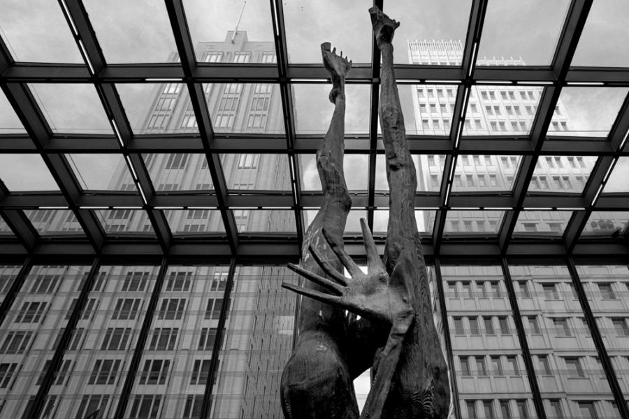 Giordano Bruno Denkmal im Bahnhof Potsdamer Platz