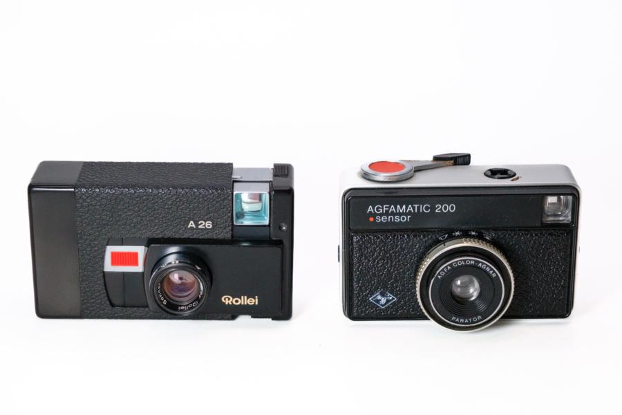 Zwei bessere Kassettenkameras: Rollei A26 und Agfamatic Sensor 200