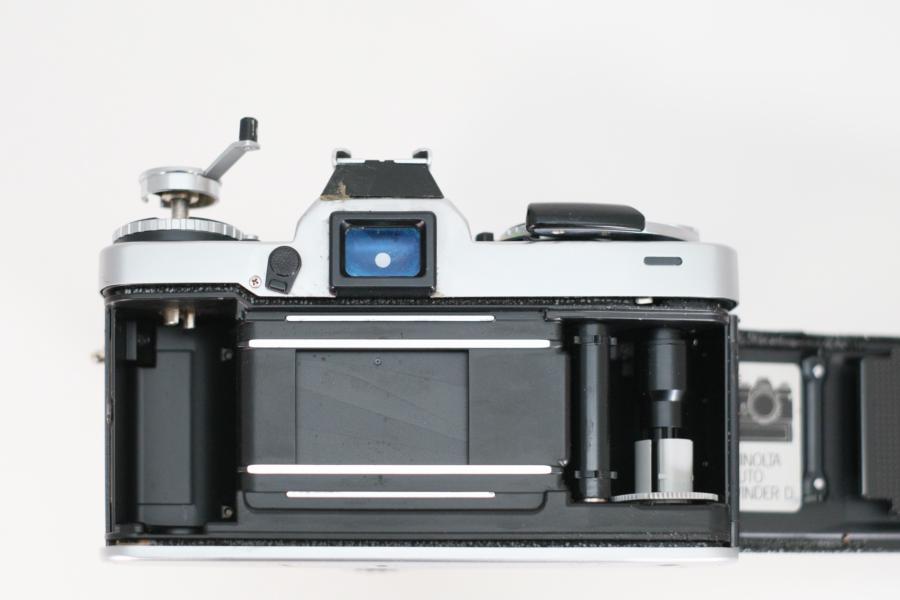 Minolta XD-7, geöffnete Rückwand