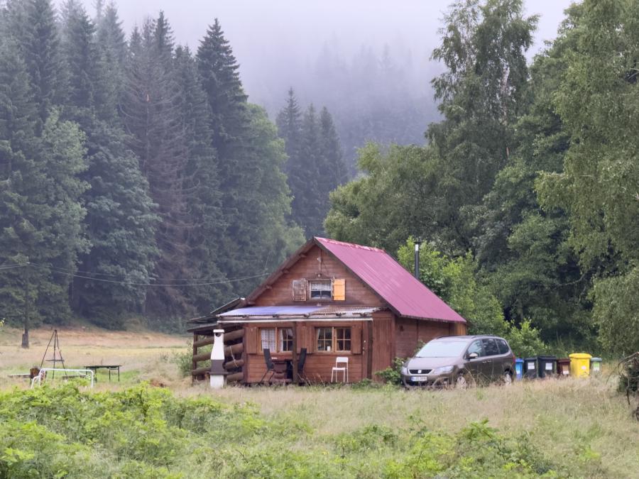 Unsere Waldhütte im Kamienica-Tal