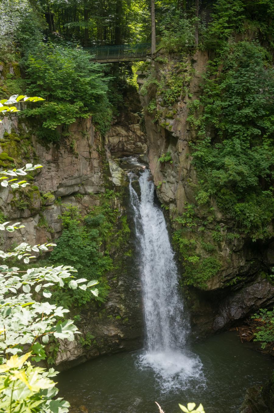 Der Wasserfall in der Wölfelschlucht