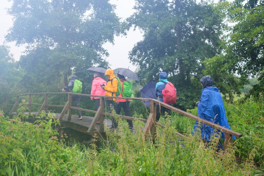Die Dahme wird überquert