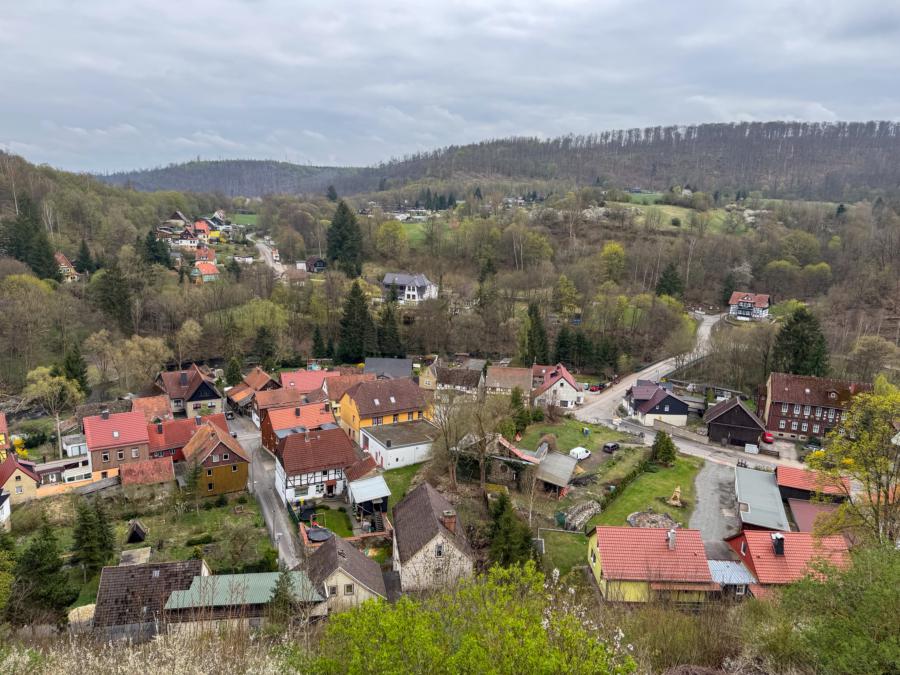 Blick vom Cafe Fontane auf Altenbrak