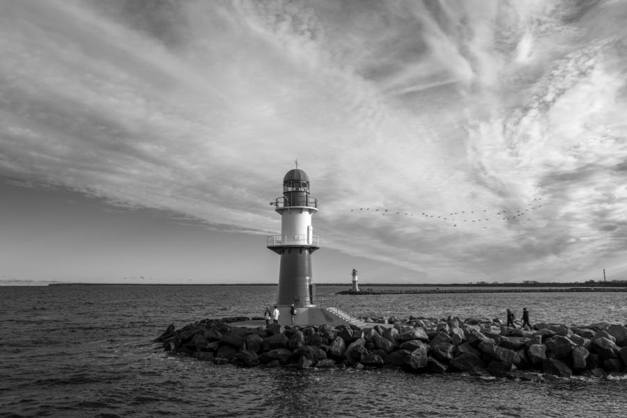 Die Leuchttürme von Warnemünde